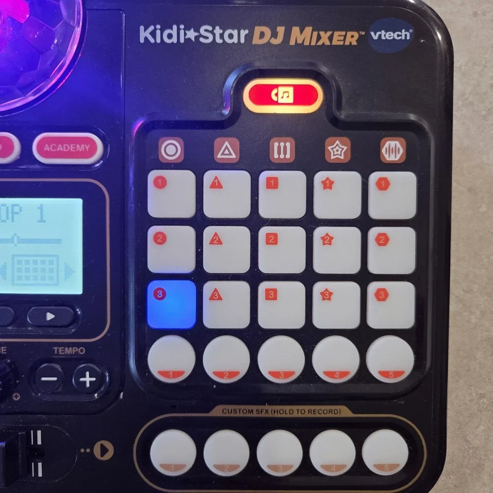 VTech Kidi Star DJ Mixer Musical Electronic Kid's Music Art Toy Hip Hop Tested